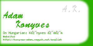 adam konyves business card